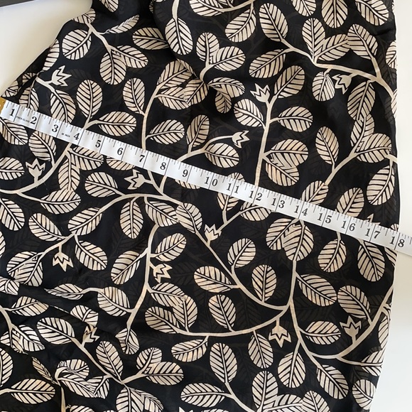 Vintage Josie by Natori Set Slip & Wrap Robe Night Dress Leaf Vine print size S - Picture 6 of 11